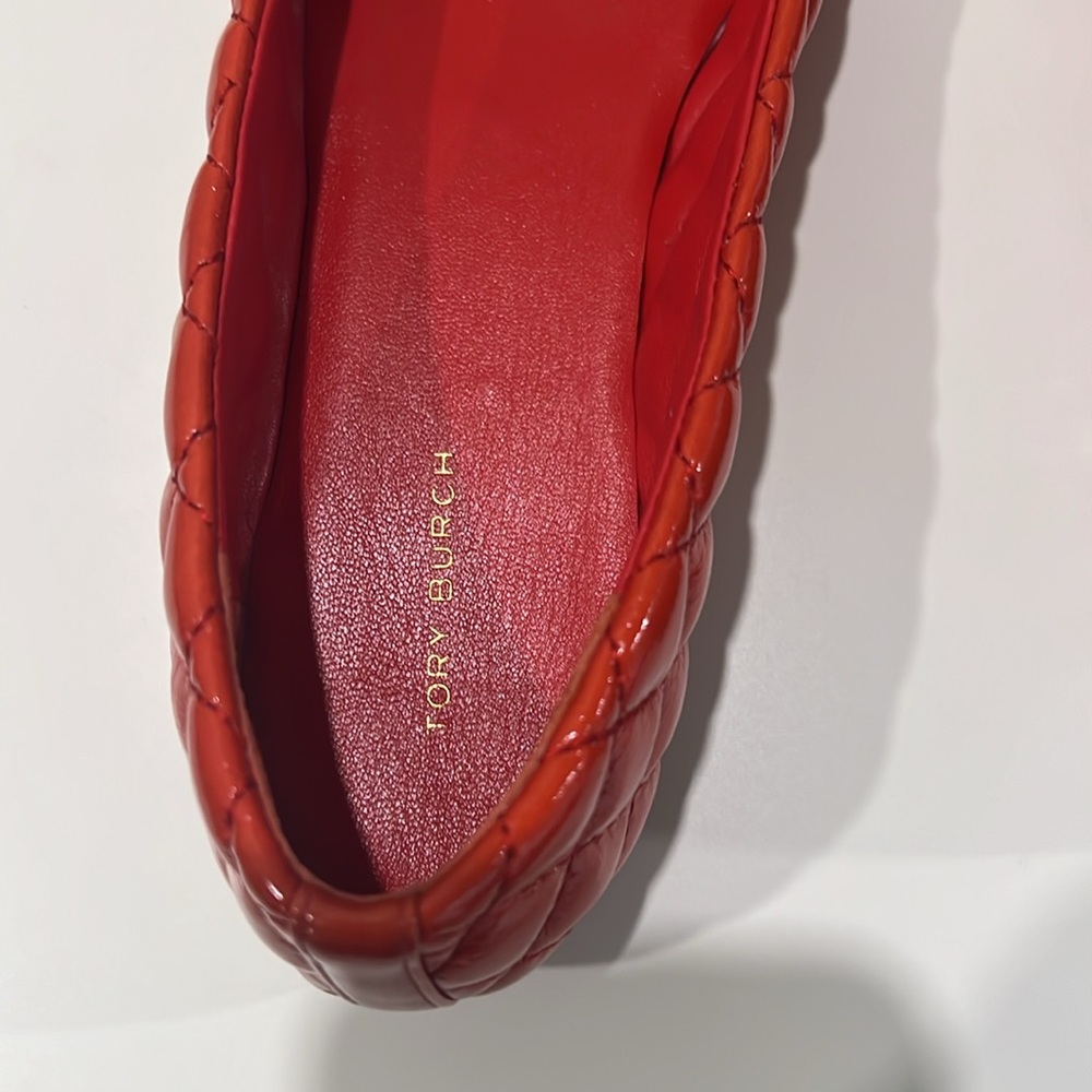 TORY BURCH Leather Quilted Ballet Flat - Picture 3 of 6